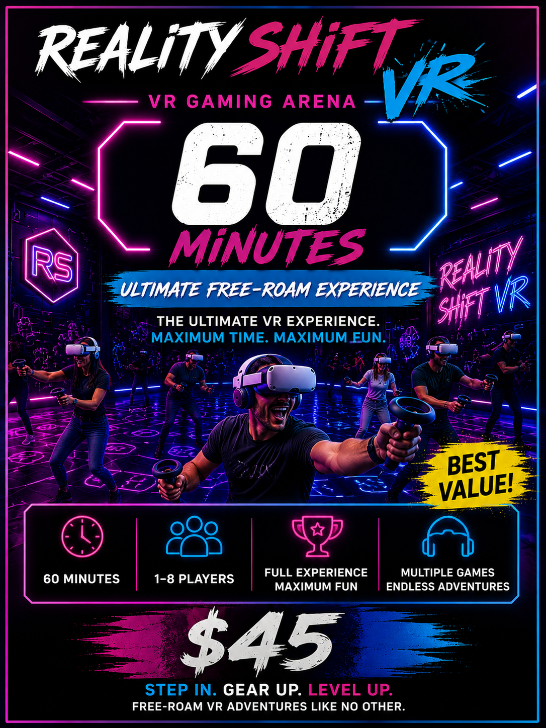 60 Minute Ultimate Free-Roam Experience